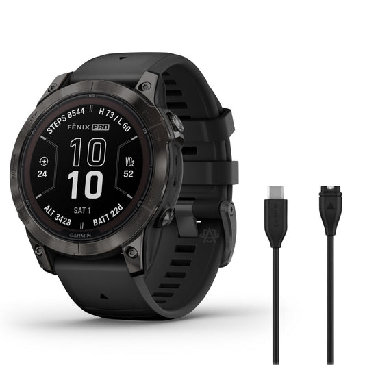 Garmin Fenix 7 Pro Sapphire Solar - Solar Powered Smartwatch w/ ECG