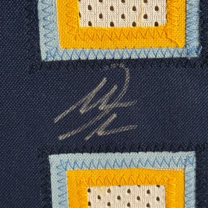 Framed Autographed/Signed Antonio Gates 35x39 Los Angeles LA White Football Jersey Beckett BAS COA