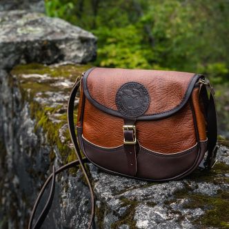 Bison Leather Medium Shell Purse