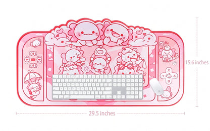 Gaming Axolotl Desk Pad