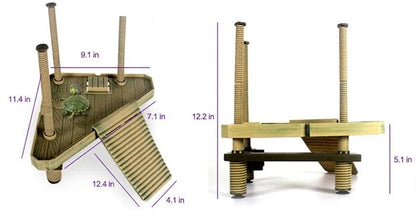 Floating Turtle Pier Basking Platform & Ramp – Self-Leveling Aquatic Dock