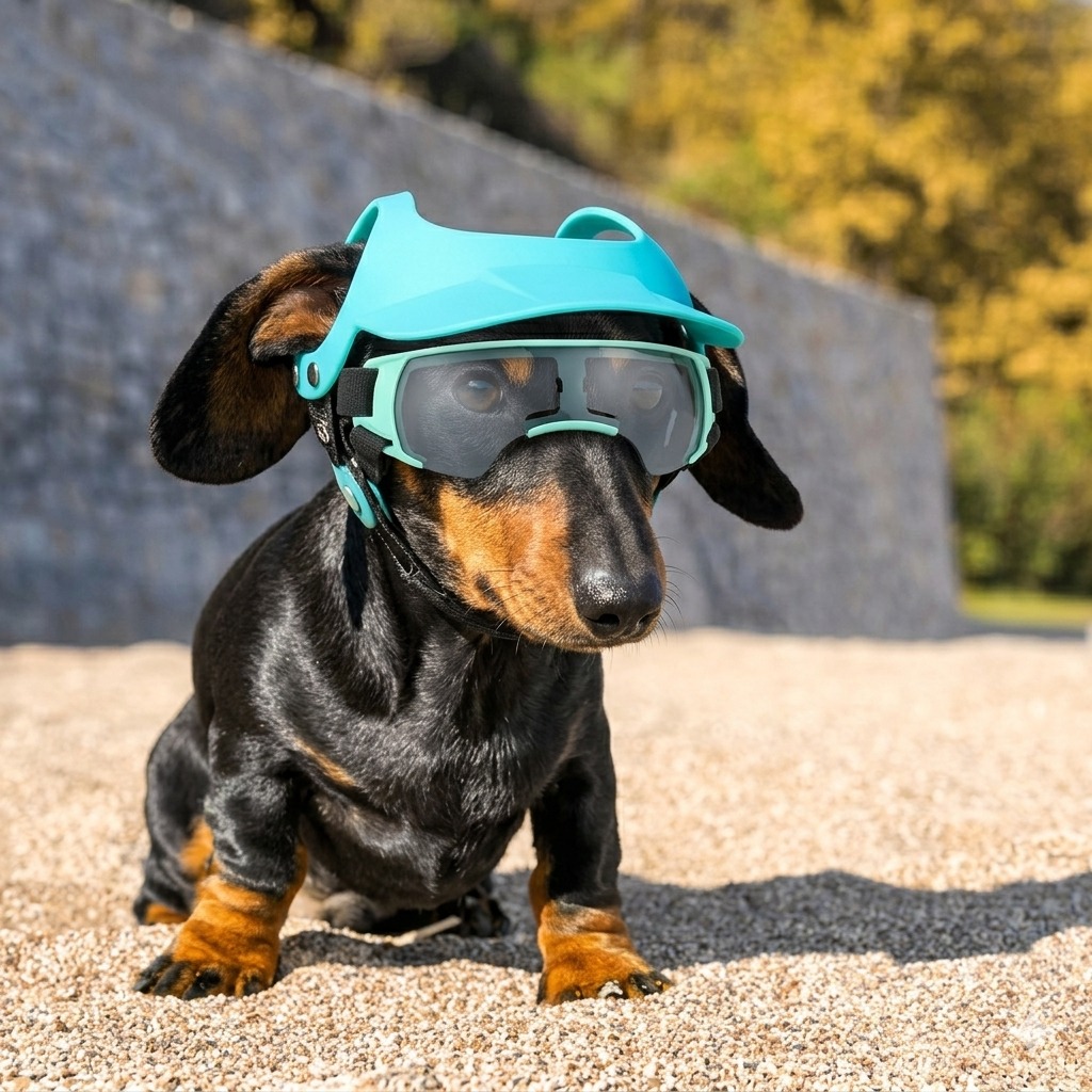 Dog goggle+sunhat sets 3 color