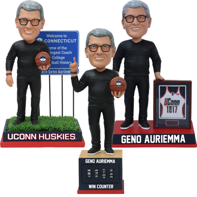 Coach Geno Auriemma UConn Huskies Win Record Bobbleheads