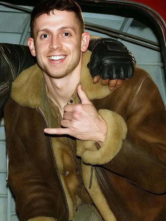 George Somner Afterburn 2025 Brown Leather Jacket