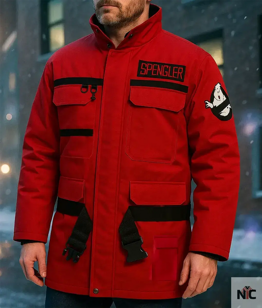 Ghostbusters Frozen Empire Paul Rudd Red Jacket