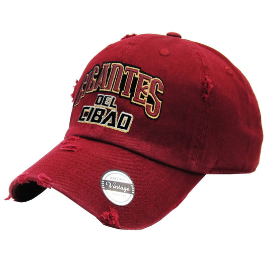 Gigantes del Cibao Embroidered Vintage Maroon Hat