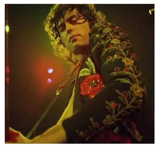 Jimmy Page Poppy Rose Floral Black Jacket