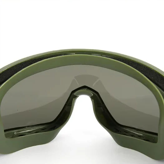 3.2MM Tactical Goggles Anti-Fog Ballistic Glasses 3 Lens Kit – Black Tan OD