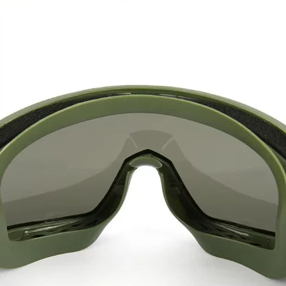 3.2MM Tactical Goggles Anti-Fog Ballistic Glasses 3 Lens Kit – Black Tan OD