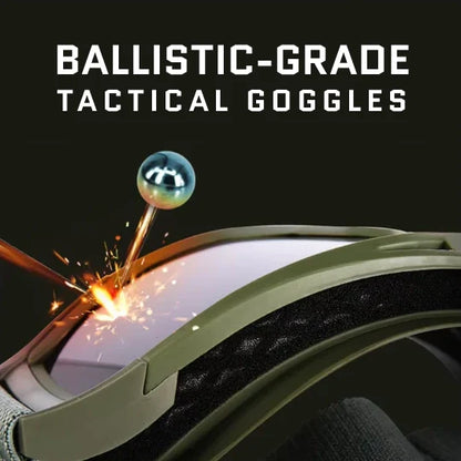 3.2MM Tactical Goggles Anti-Fog Ballistic Glasses 3 Lens Kit – Black Tan OD