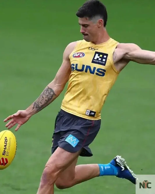 Gold Coast Suns AFL Training Session Yellow Jersey