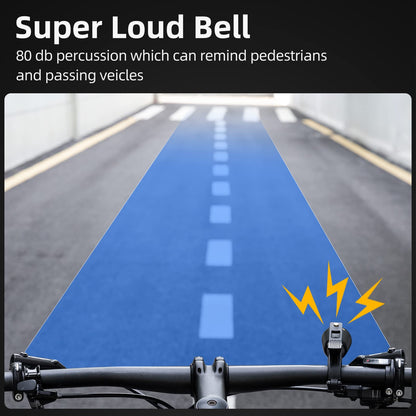 ROCKBROS Classic Brass Bike Bell Loud Easy Install Fits Most Handlebars