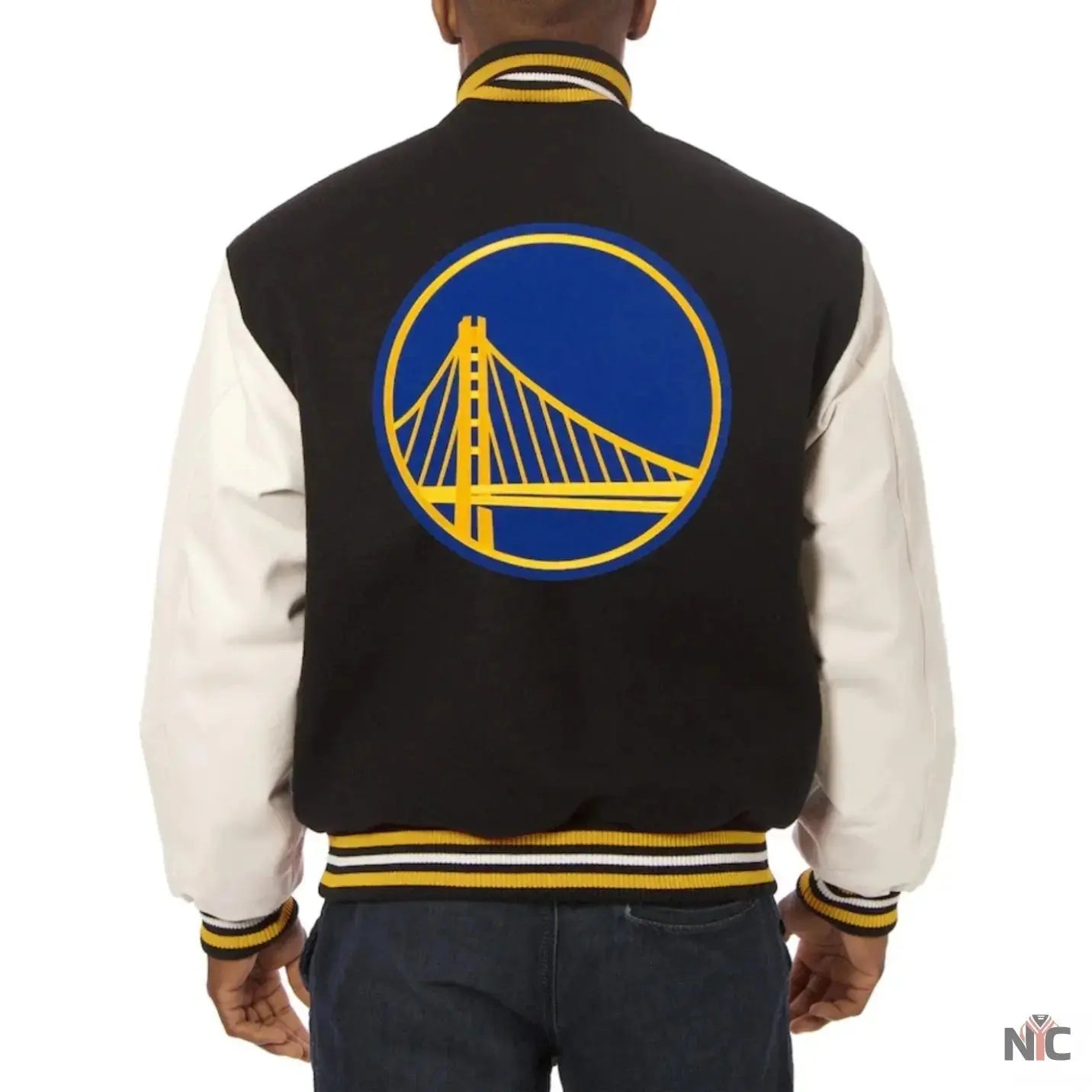 Golden State Warriors Domestic Wool & Leather Varsity Jacket