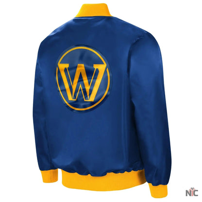 Golden State Warriors The Ambassador Satin Full-Zip Jacket