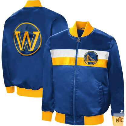 Golden State Warriors The Ambassador Satin Full-Zip Jacket