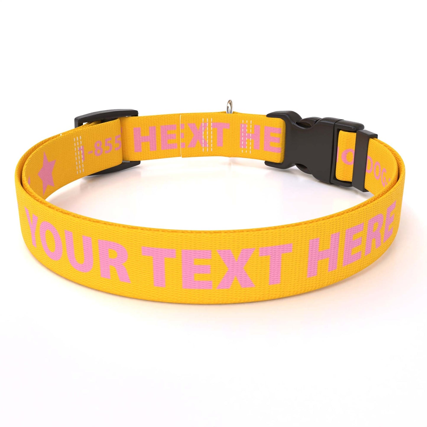 Personalized Solid Colored Side Release Collar