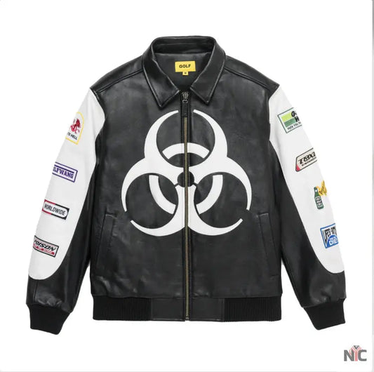 Golf Wang Golf Racing Leather Jacket