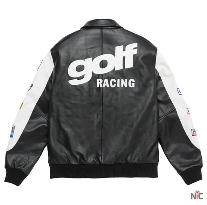 Golf Wang Golf Racing Leather Jacket