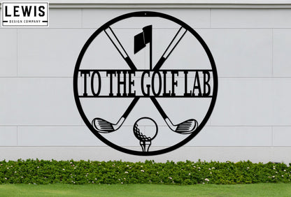 Personalized Golf Metal Sign | Custom Golf Monogram Wall Art