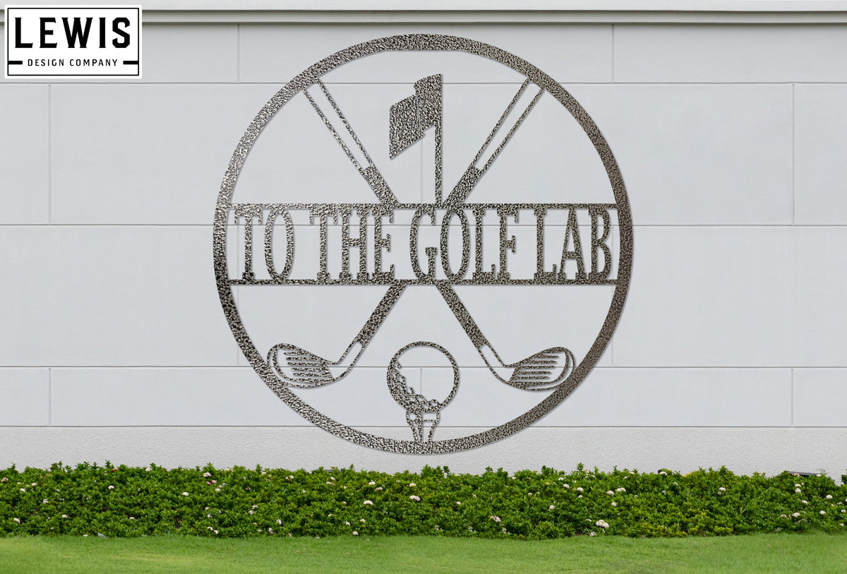 Personalized Golf Metal Sign | Custom Golf Monogram Wall Art