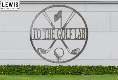 Personalized Golf Metal Sign | Custom Golf Monogram Wall Art