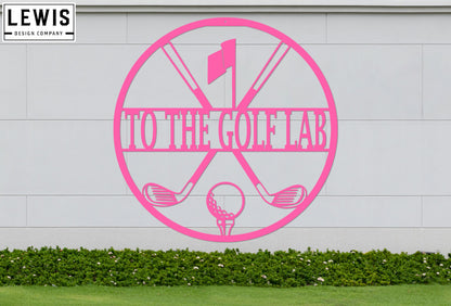 Personalized Golf Metal Sign | Custom Golf Monogram Wall Art