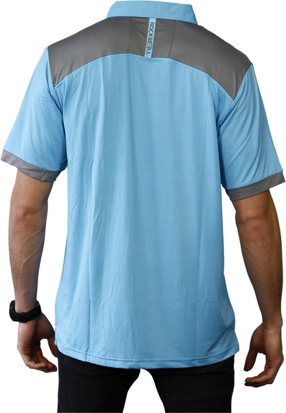 Rockwell Poly-Blend Polo - Shark/Gray