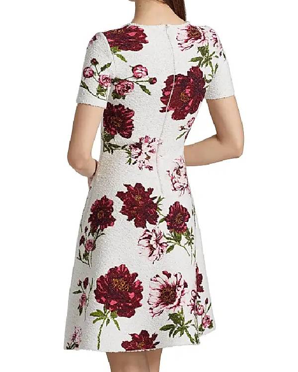 Good Morning America Linsey Davis White Floral Dress