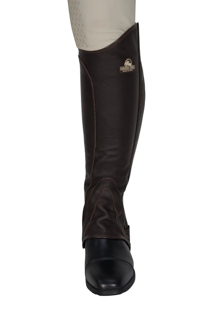 Grand Prix Italian Leather Half Chaps, Brown