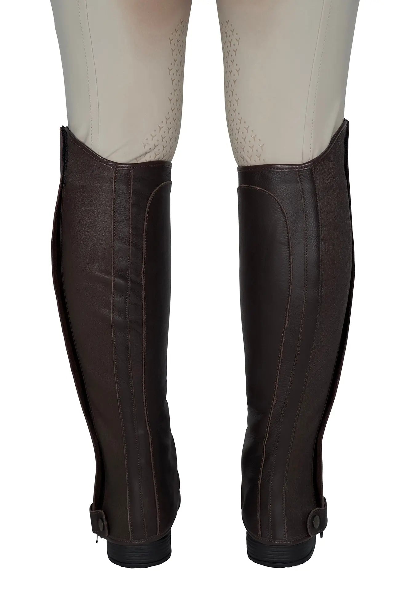 Grand Prix Italian Leather Half Chaps, Brown