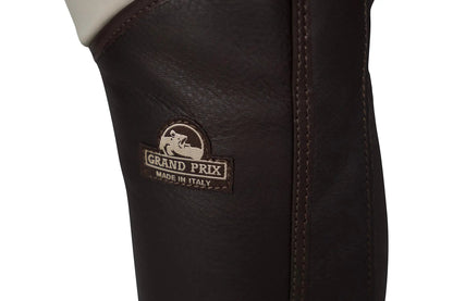 Grand Prix Italian Leather Half Chaps, Brown