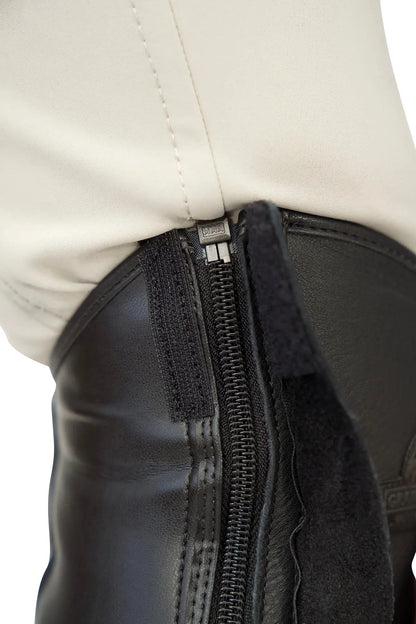 Grand Prix LC Italian Full Leather Half Chaps, Black