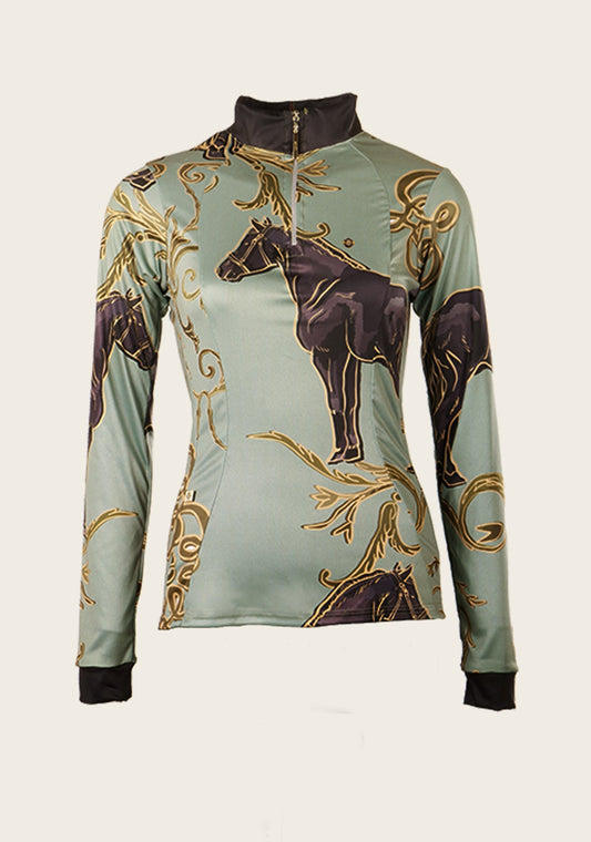 Grandé Horse Quarter Zip Sun Shirt