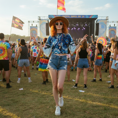 Grateful Jerry G Women’s Casual Crop Top