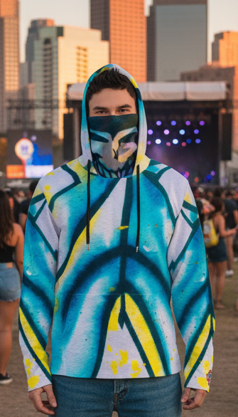 Grateful Skully Masked  Unisex Hoodie