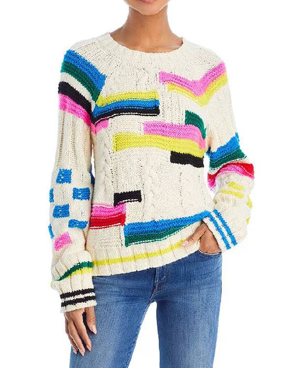 Great British Sewing Bee Sara Pascoe Multicolor Sweater