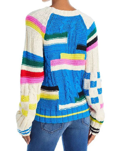 Great British Sewing Bee Sara Pascoe Multicolor Sweater