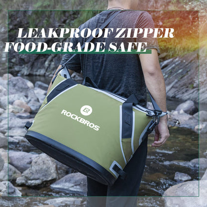 ROCKBROS Soft Cooler Insulated Leak Proof Cooler Bag Portable 36 Can
