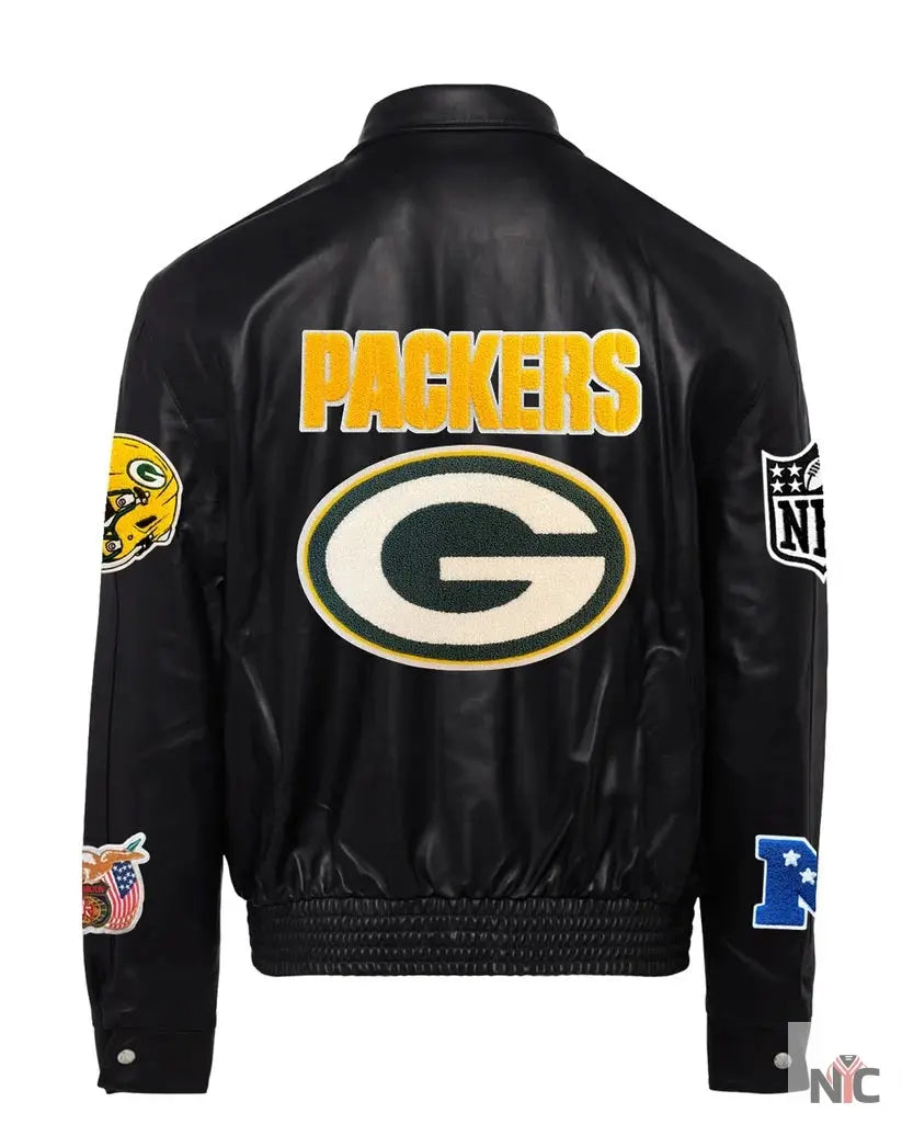 Green Bay Packers Jeff Hamilton Leather Jacket