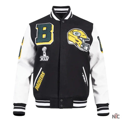 Green Bay Packers Mashup Varsity Jacket