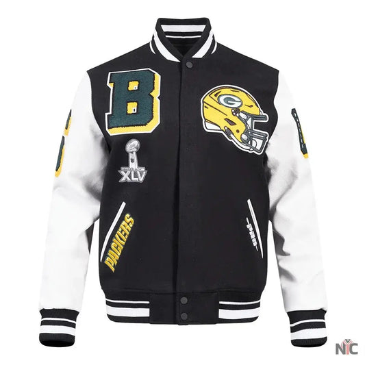 Green Bay Packers Mashup Varsity Jacket