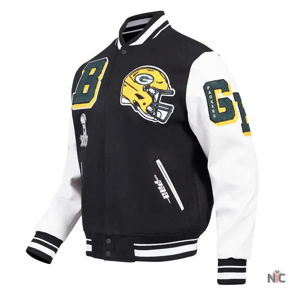 Green Bay Packers Mashup Varsity Jacket