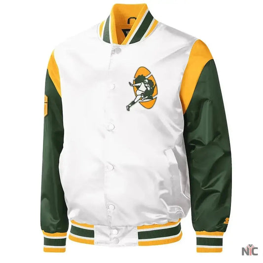 Green Bay Packers Throwback Warm Up Pitch Jacket