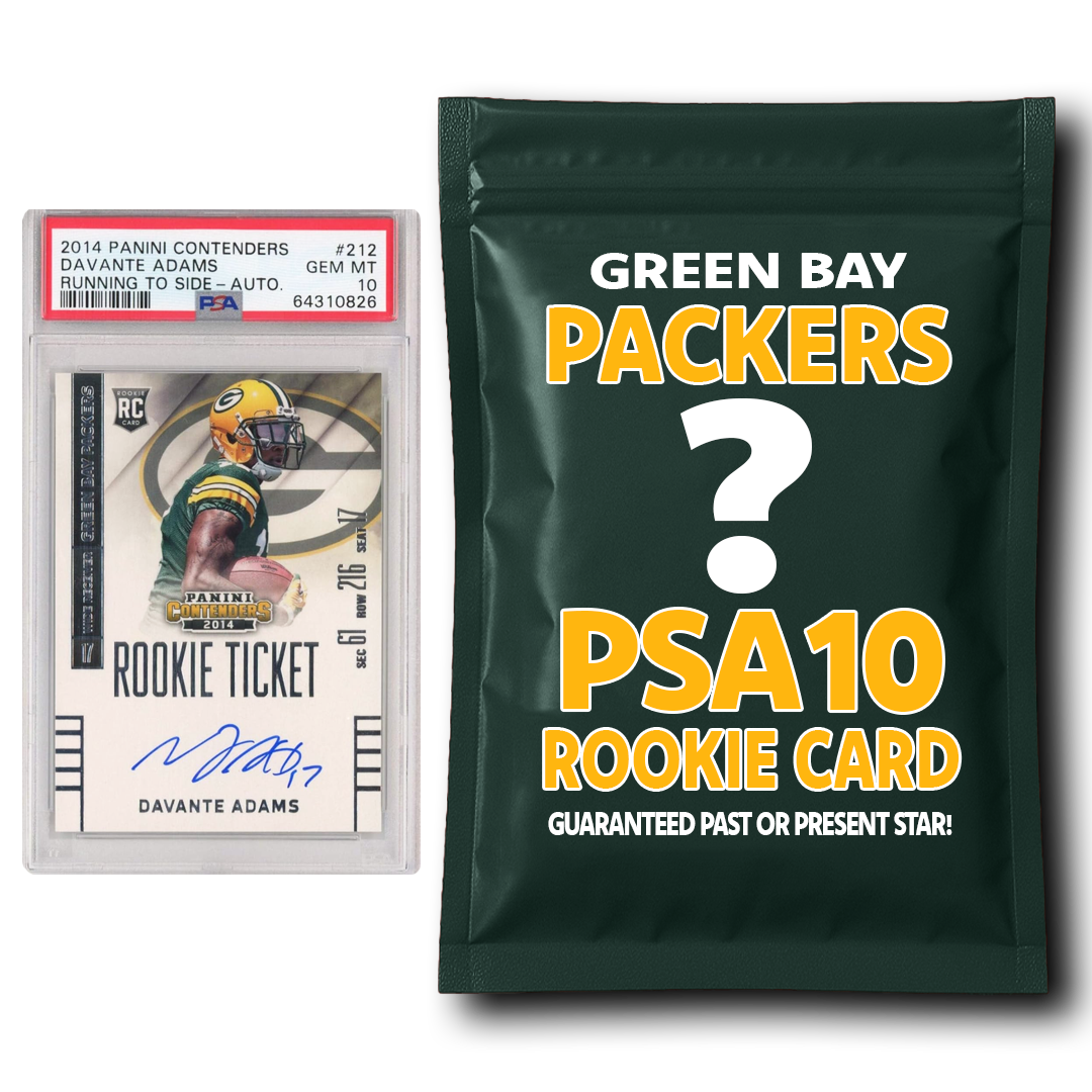 Green Bay Packers PSA 10 Graded Rookie Card Mystery Pack