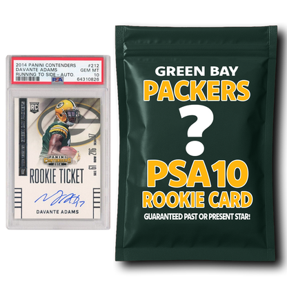Green Bay Packers PSA 10 Graded Rookie Card Mystery Pack