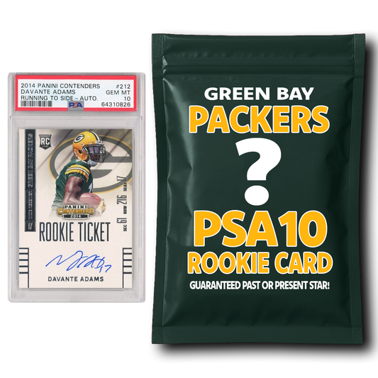 Green Bay Packers PSA 10 Graded Rookie Card Mystery Pack