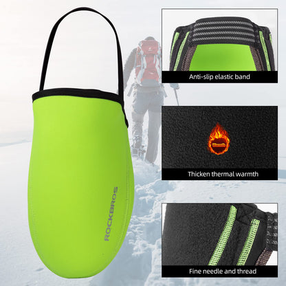 ROCKBROS Cycling Shoe Toe Covers Thermal Kevlar Bike Overshoes for Men Women