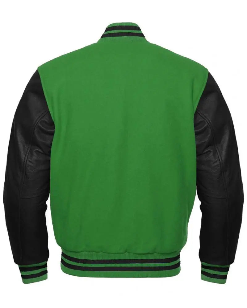 Green And Black Varsity Letterman Jacket