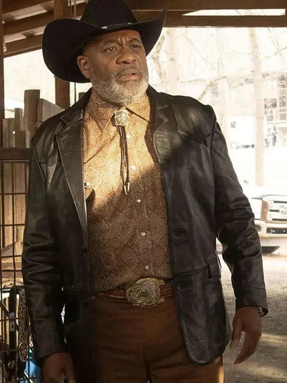 Gregory Alan Williams Will Trent S03 Black Leather Blazer