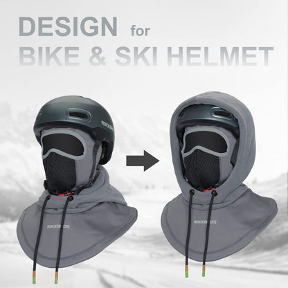ROCKBROS Ski Balaclava Thermal Fleece Balaclava for Cold Weather Winter Men - Triathlete Store